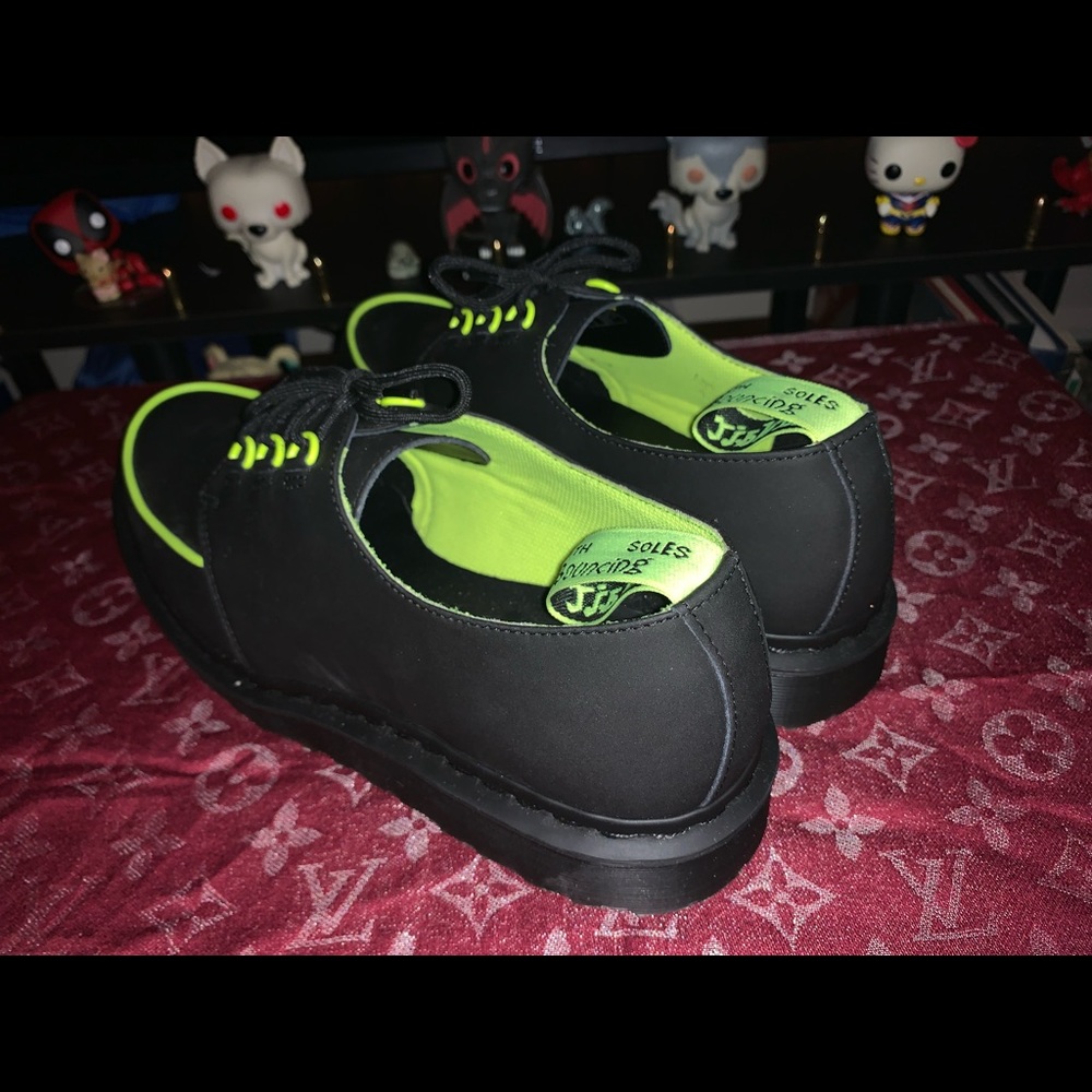 DR. MARTEN’S Ramsey Alt 1461 Black Green Oxford VERY RARE Men’s US 12 - Picture 4 of 8